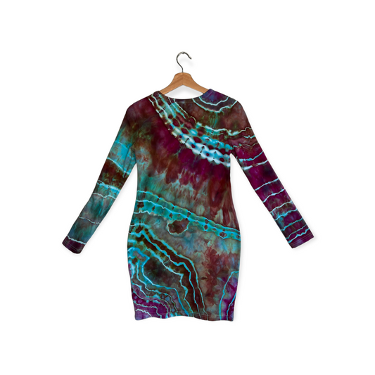 Long-Sleeve Bodycon Mini - Poolside 2 (L)