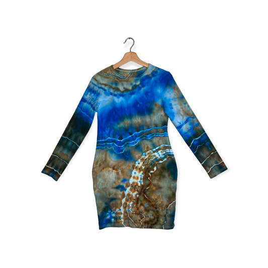 Long-Sleeve Bodycon Mini - Deep Sea (XL)