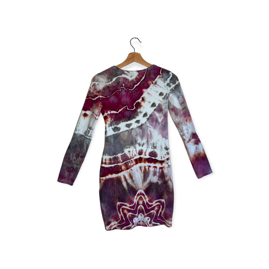 Long-Sleeve Bodycon Mini - Pomegranate Steel (M)