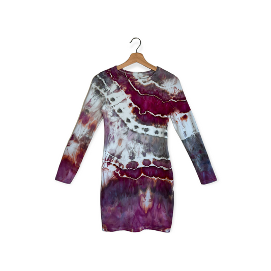 Long-Sleeve Bodycon Mini - Pomegranate Steel (M)