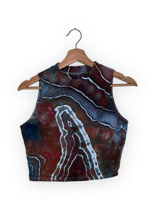 Cropped Mock Neck Tank - Umber (XL)