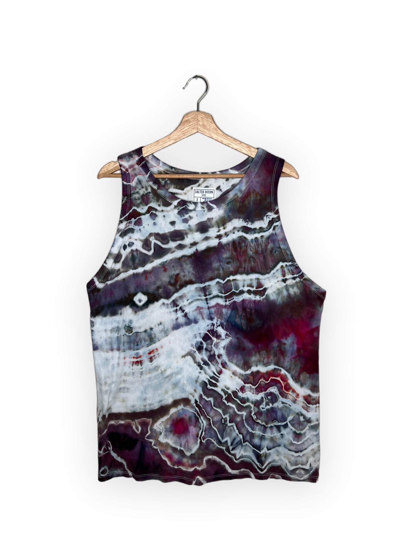 Pomegranate and Steel High Neck Tank (2X)