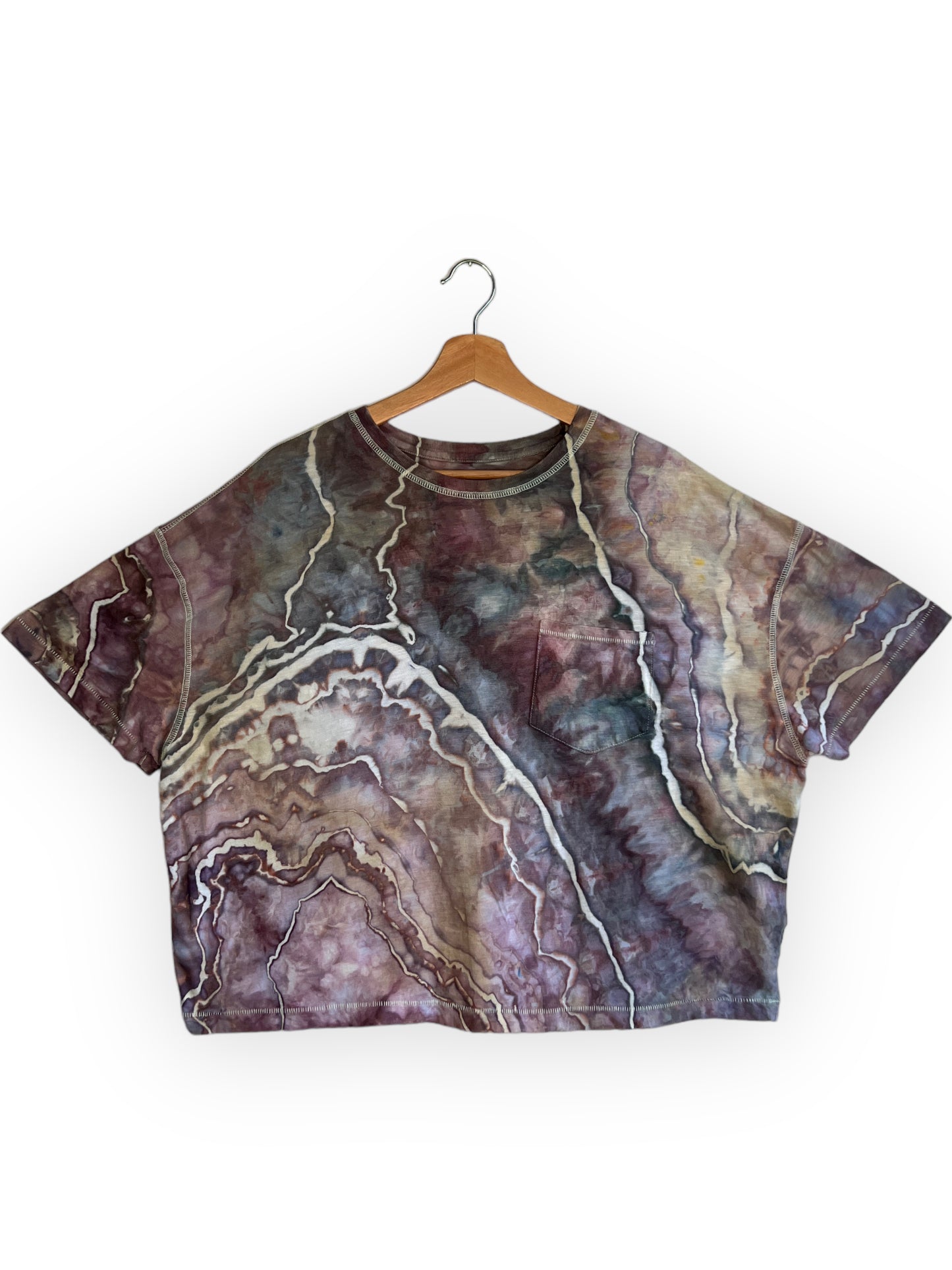 Purple Storm Cloud Pocket T-Shirt (XXL)