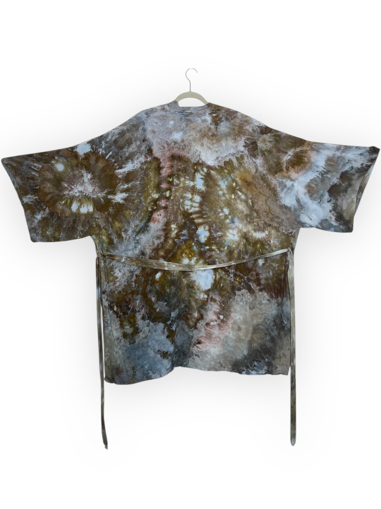 Hand-Dyed Rayon Kimono Robe – One Size Fits Most (S–3X)
