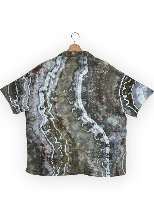 Short Sleeve Textured Camp Shirt (XL)