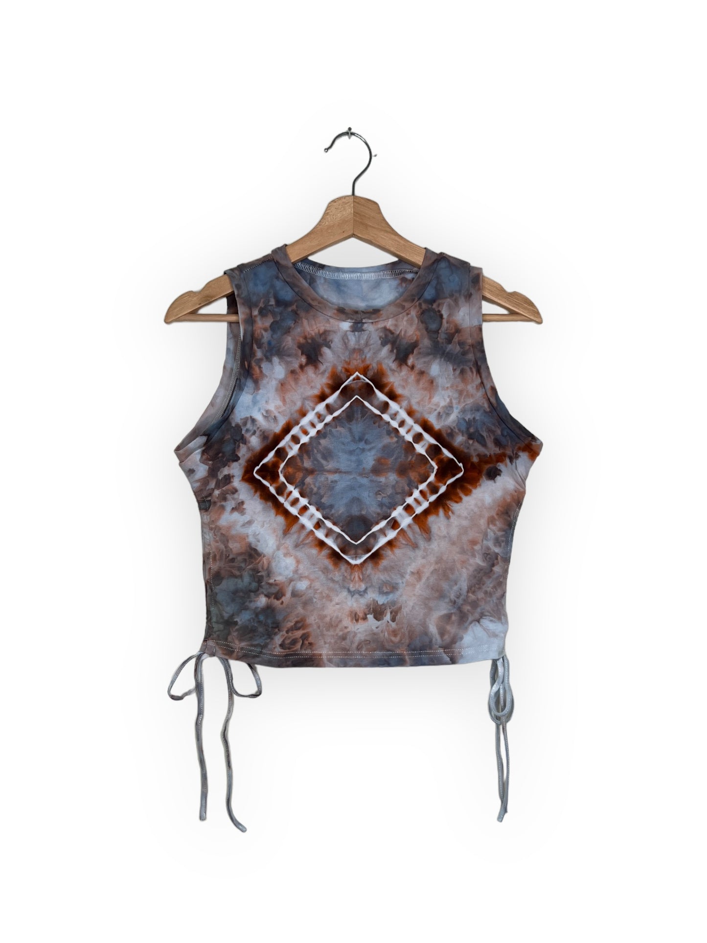 Cropped High Neck Tank With Ties (XL)