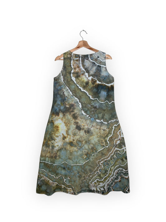 Sleeveless Pocket Midi Dress (M)