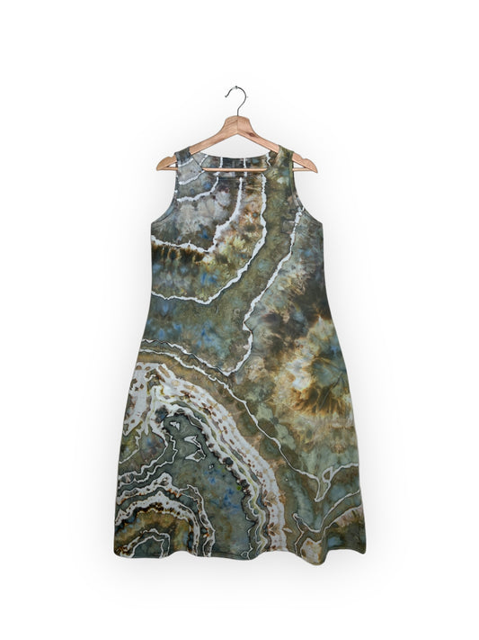 Sleeveless Pocket Midi Dress (M)