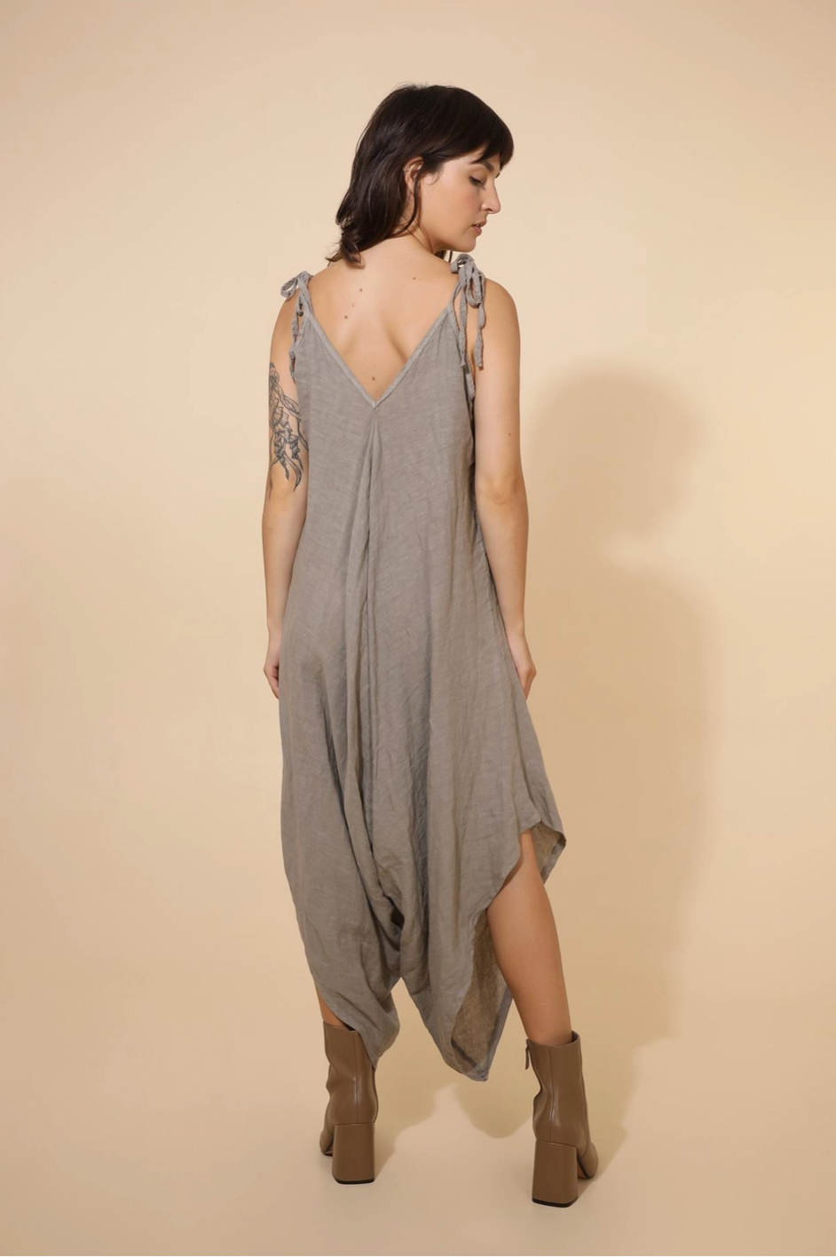 Linen Harem Jumpsuit (One Size)