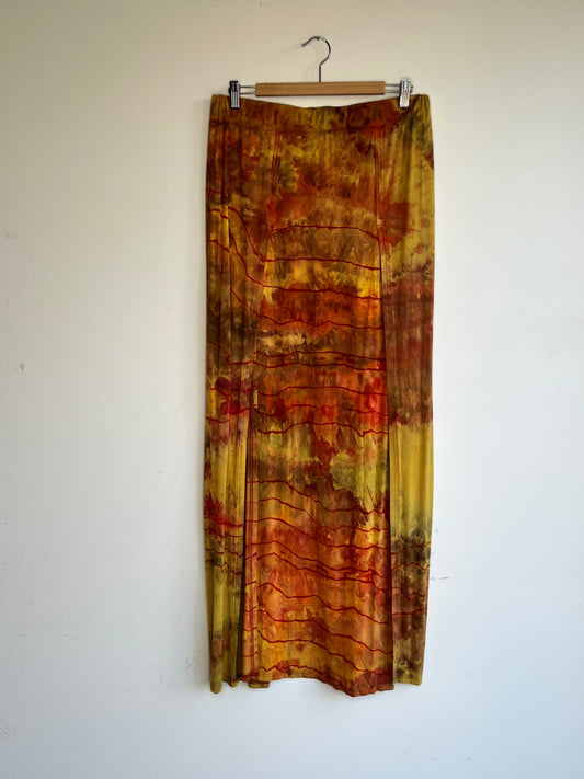 Peekaboo Rayon Maxi Skirt (1X)