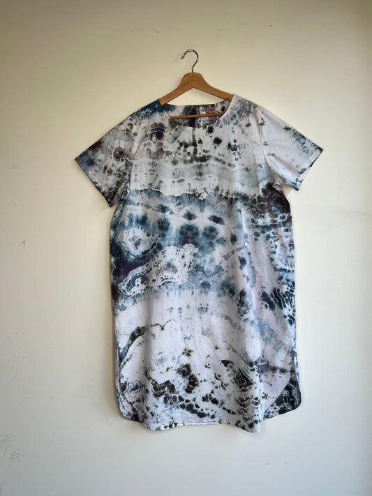 Blue Steel Cotton Kaftan (XXL)