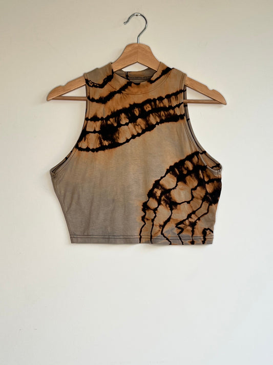 Bleached Rayon Crop Top (XL)