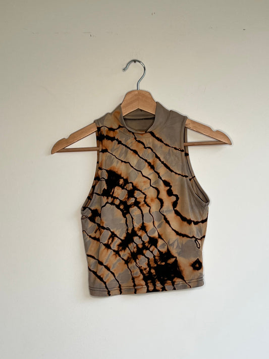 Bleached Rayon Crop Top (Small)