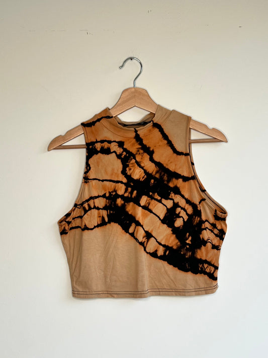 Bleached Rayon Crop Top (XXL)