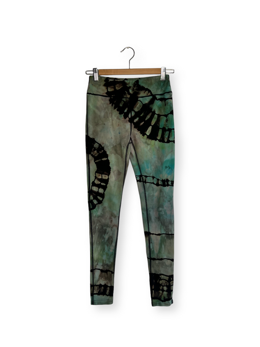 Reverse Dyed Sage Leggings (Small)