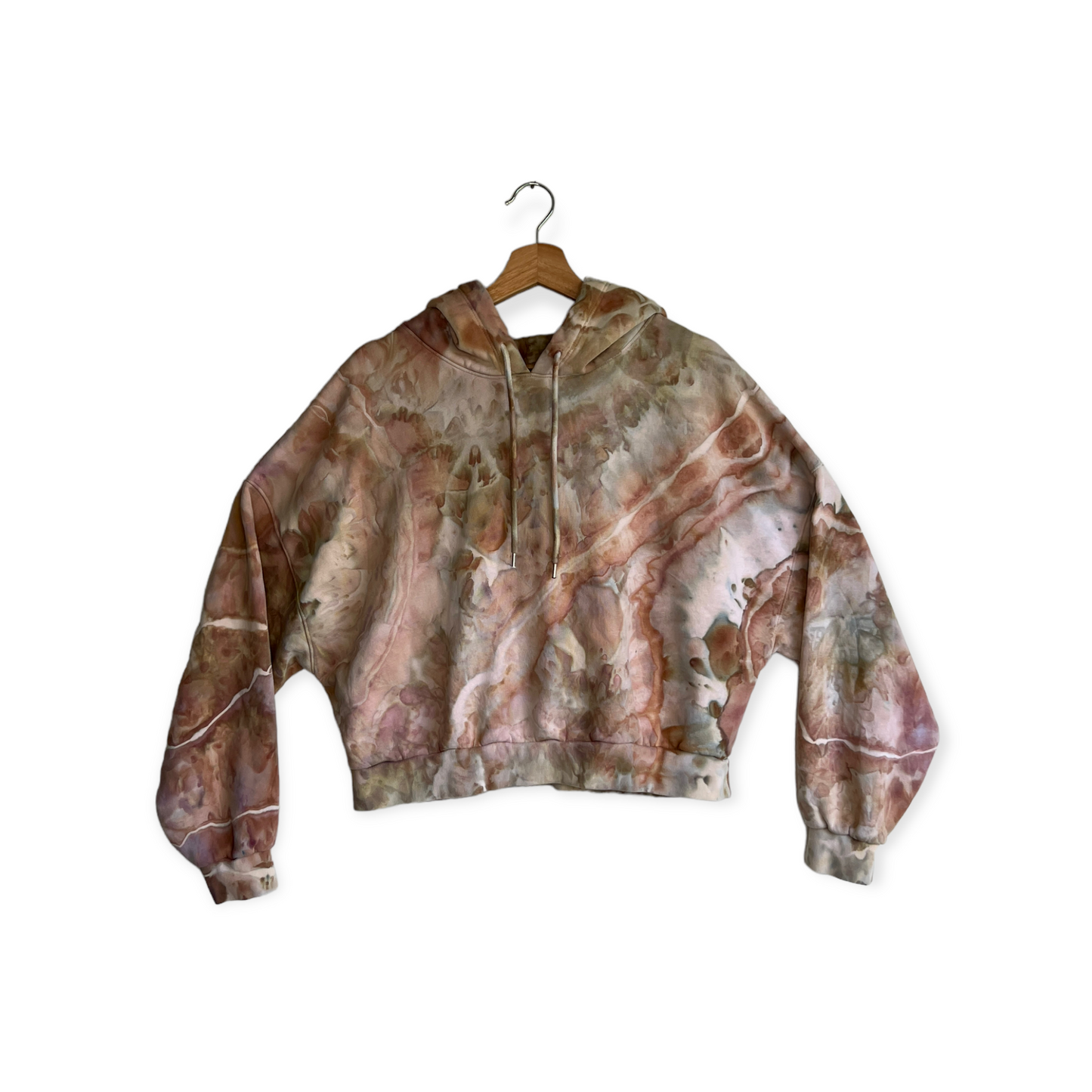 Oversized Cropped Hoodie - Pink Sandstone (L)
